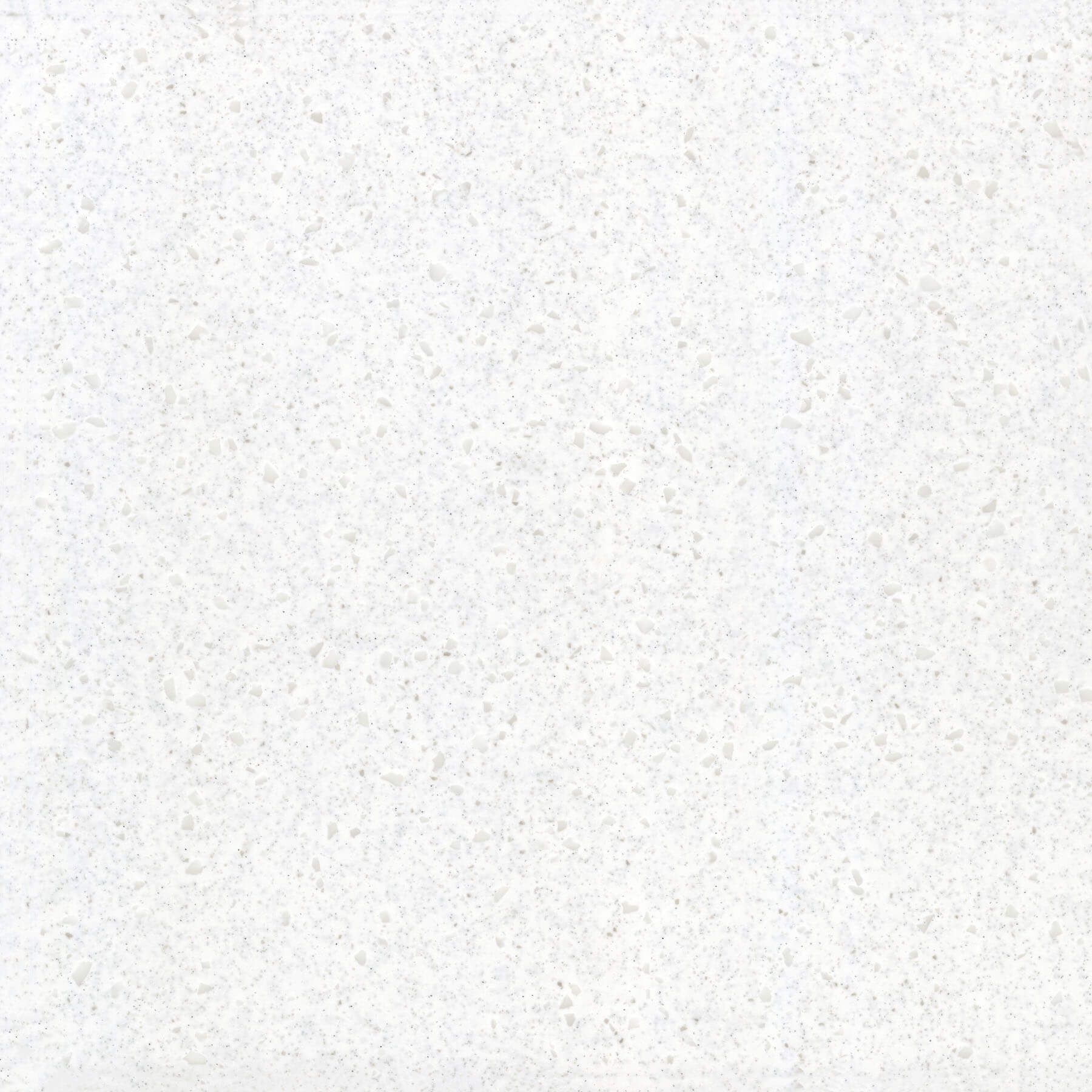 White speckled surface.