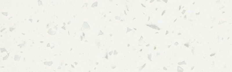 White background with scattered grey speckles, resembling a countertop or surface texture.