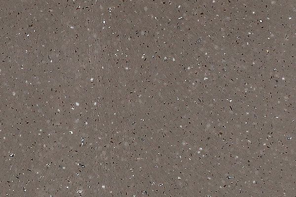 Gray speckled countertop surface.