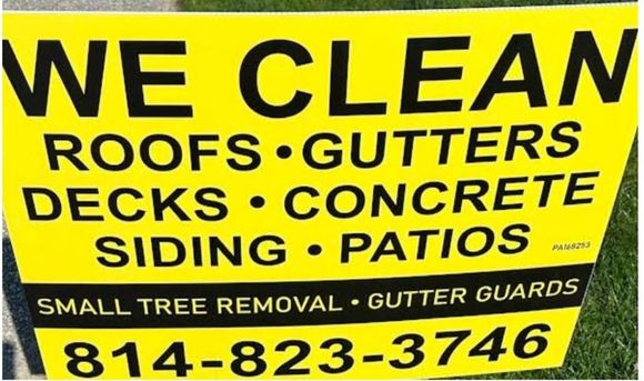 We Clean Sign - Erie, PA - Bellingham Property Works