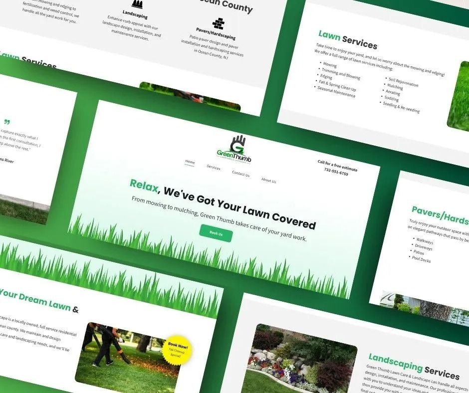 portfolio example of lawn care company