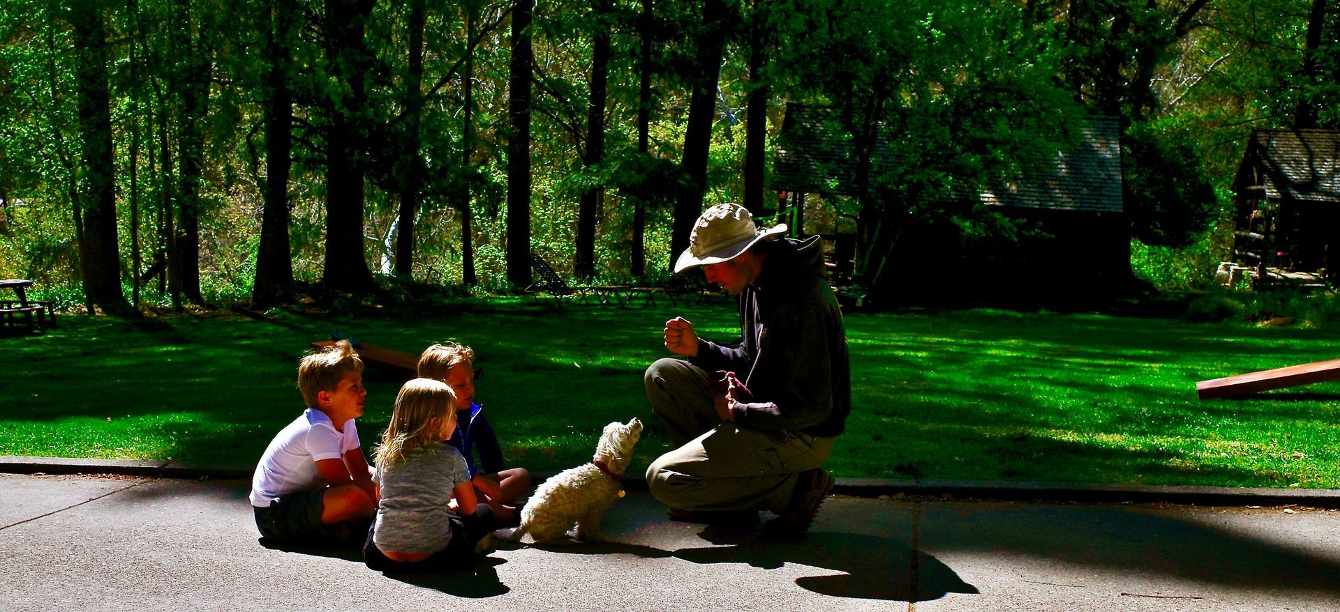 Ryan teaching children at Orchard Canyon on Oak Creek