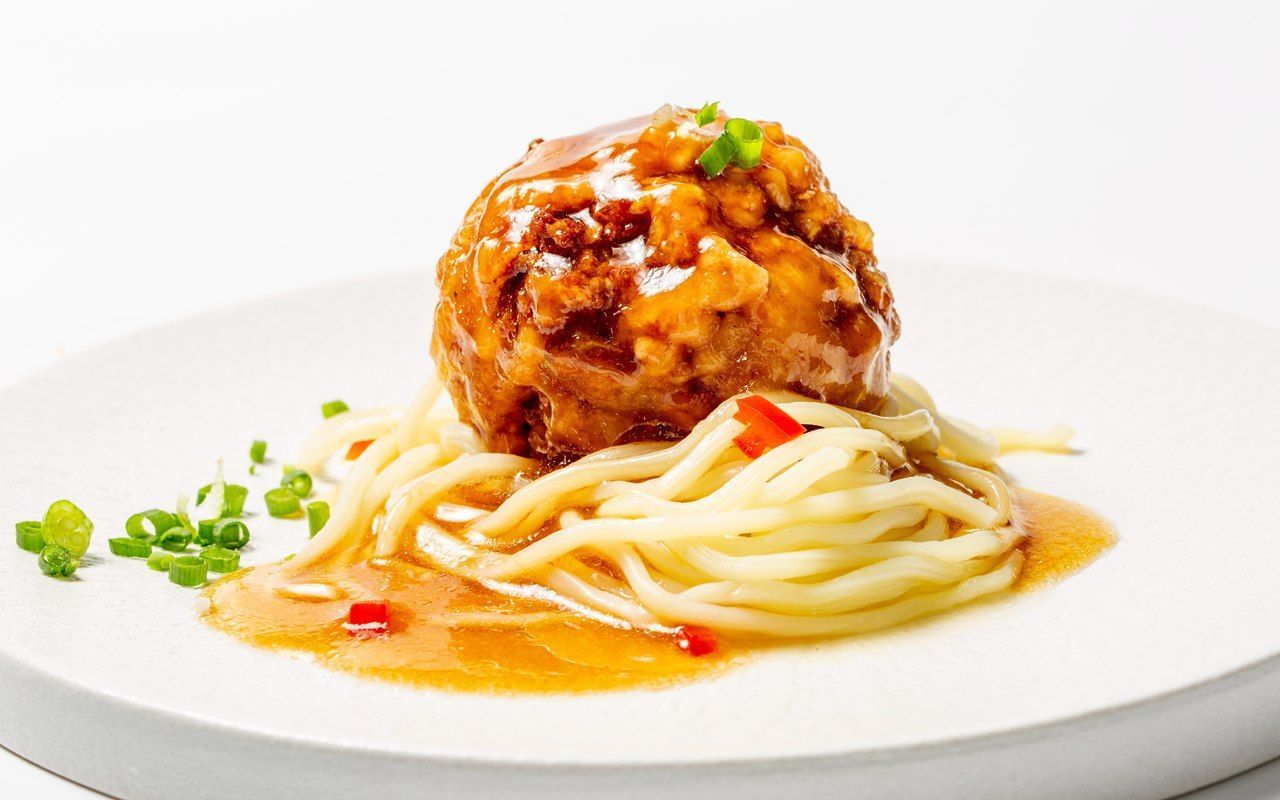 boulette de porc sauce brune