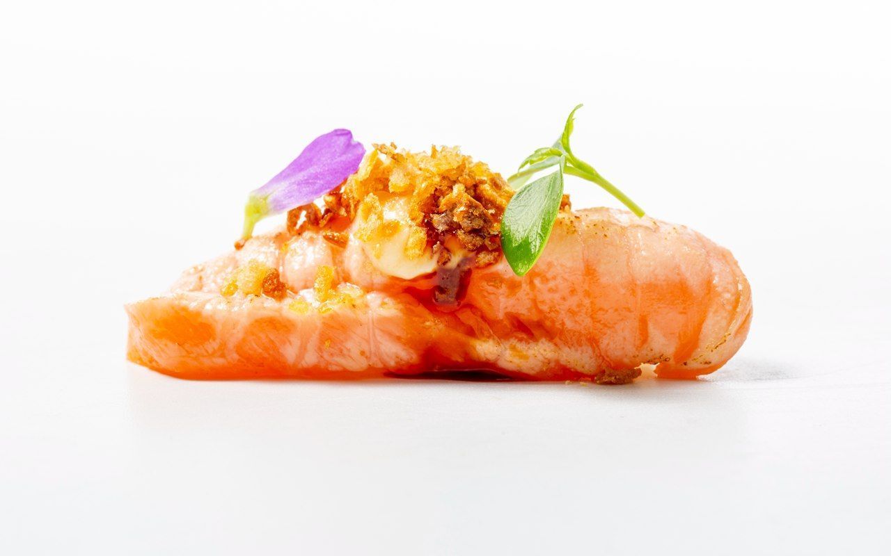 nigiri saumon flambe