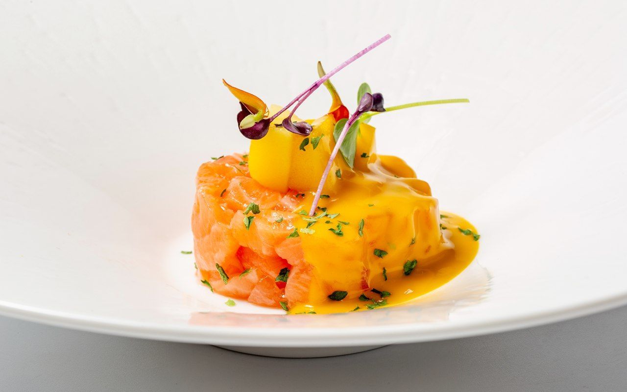 tartare saumon mangue