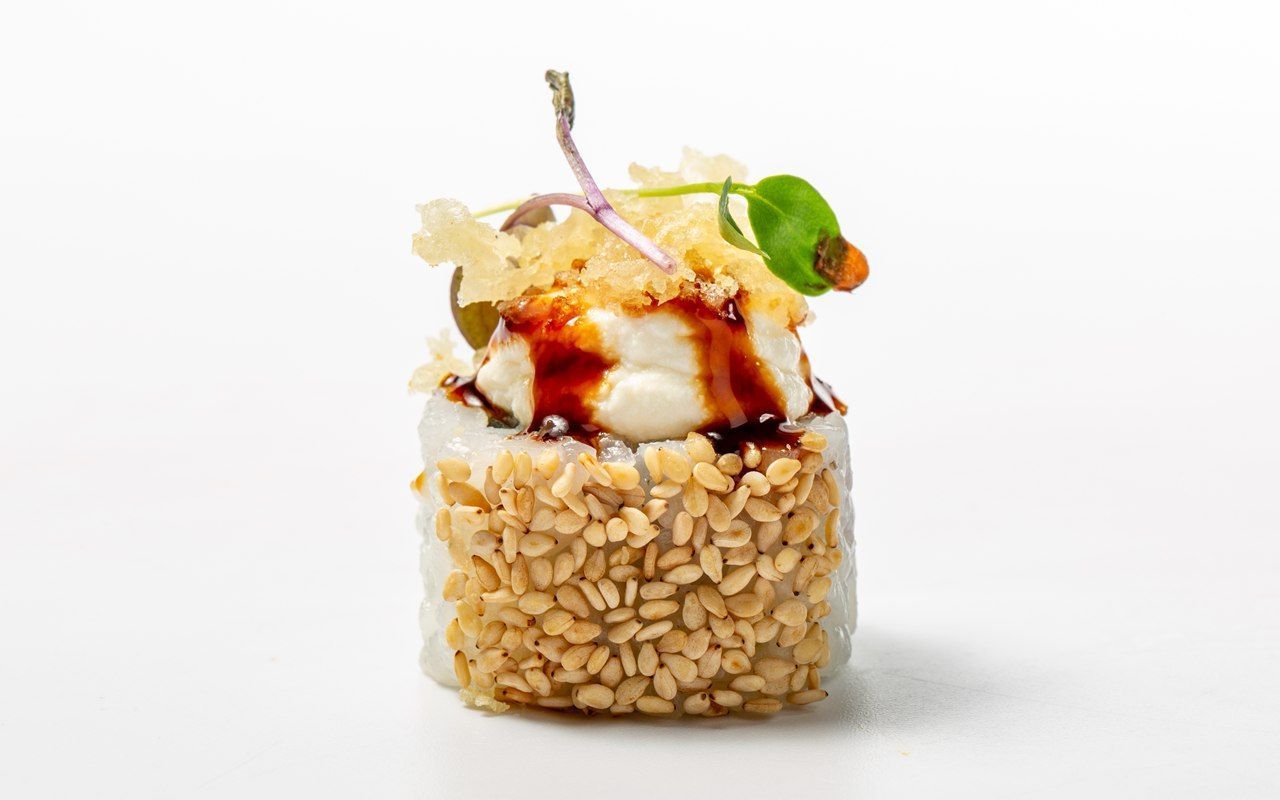 rouleau de saumon croquant