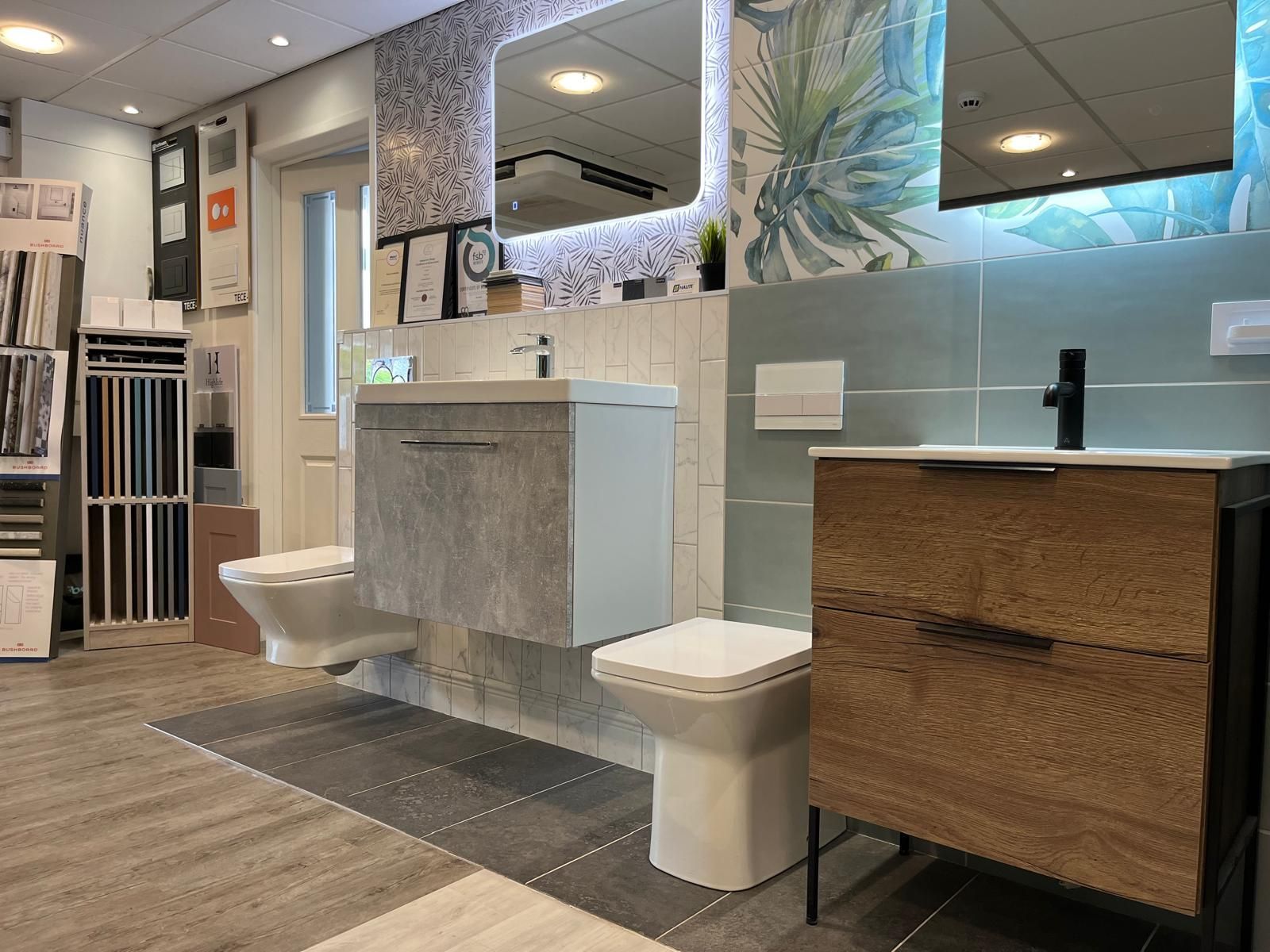 New vanity units GT Bathrooms showroom