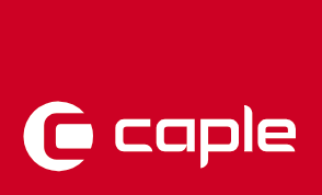 A red background with the word caple on it