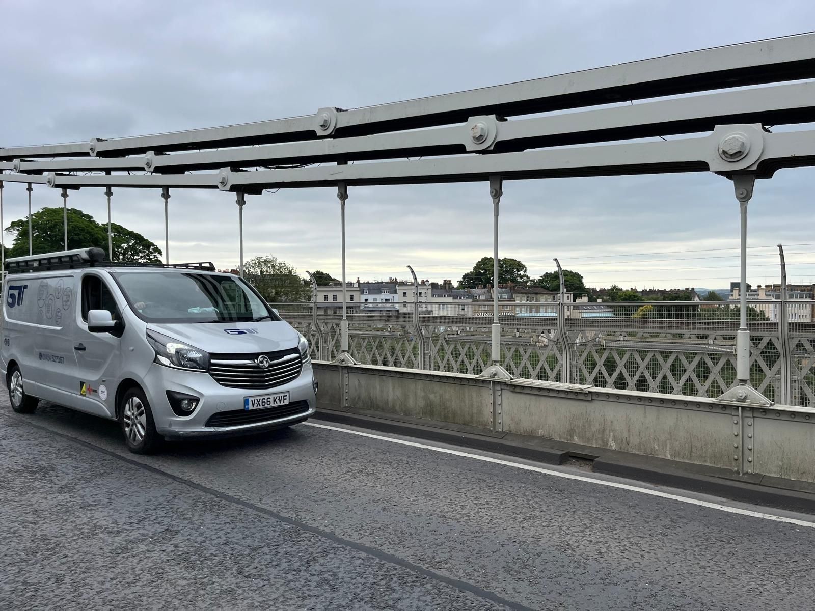 GT Bathrooms & Boilers van at Clifton Suspension Bridge, Bristol