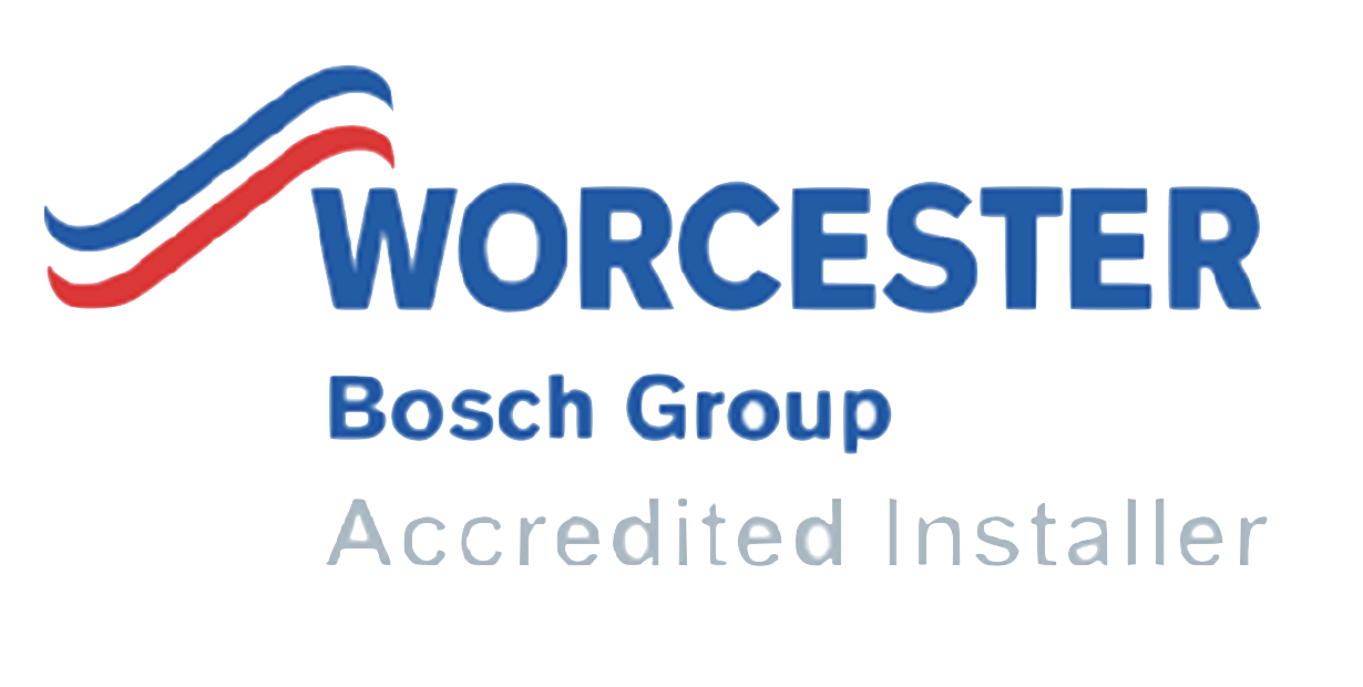 A logo for worcester bosch group accredited installers