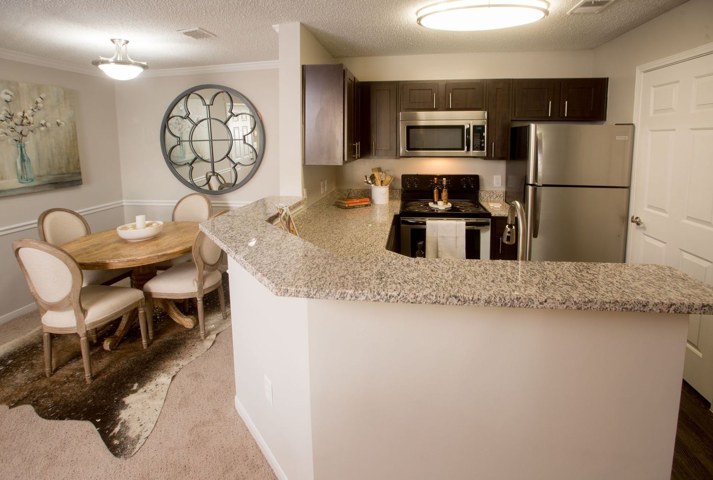 Interior photo of a modern bright bedroom