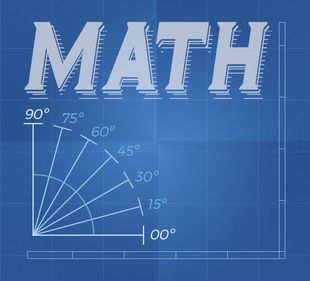 Math Program with blue math calculations