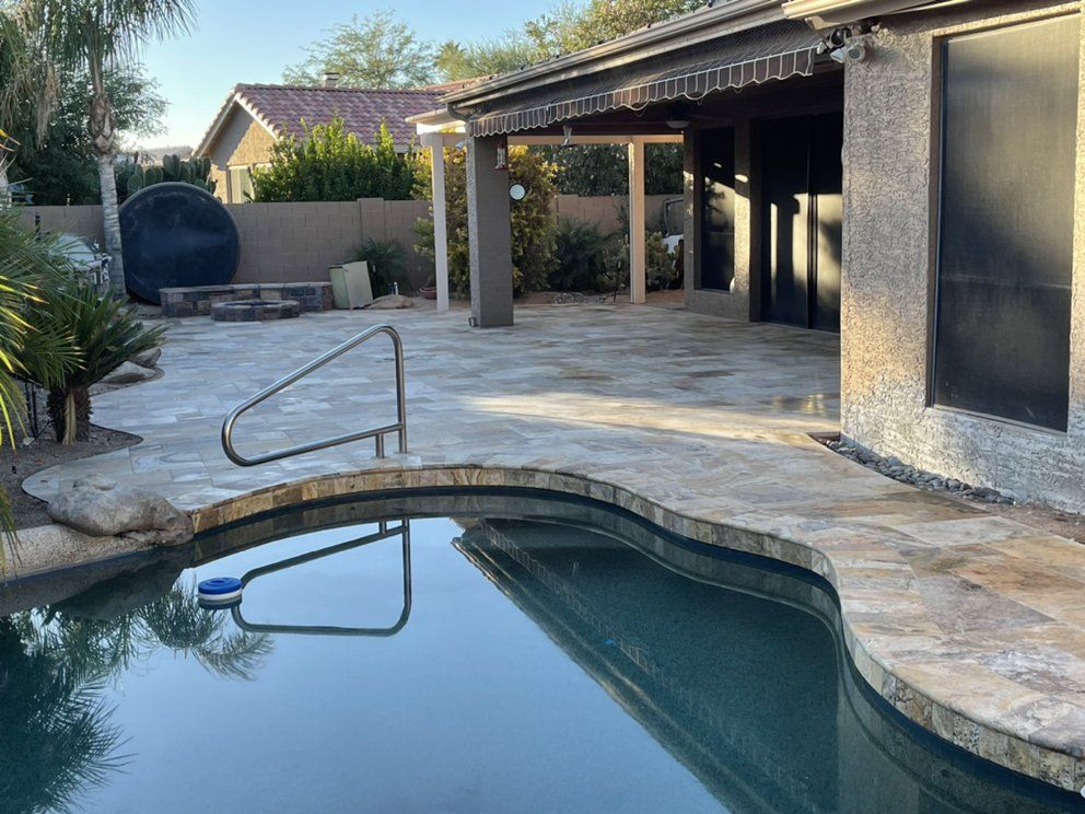 Travertine Installation in Chandler, AZ