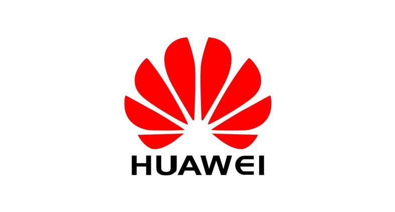 El logotipo de Huawei es una flor roja sobre un fondo blanco.