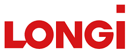 Un logotipo de Longi rojo sobre un fondo blanco.