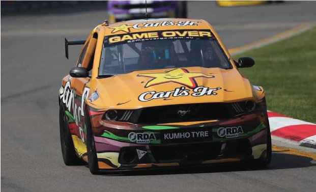 Aussie Race Car Yellow