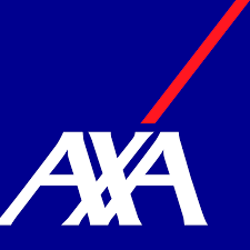 Un logotipo AAA azul y blanco con una línea roja