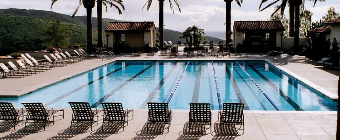 Crystal Cove Canyon Club Park Pool with Bench — San Clemente, CA — Consolidated Contracting