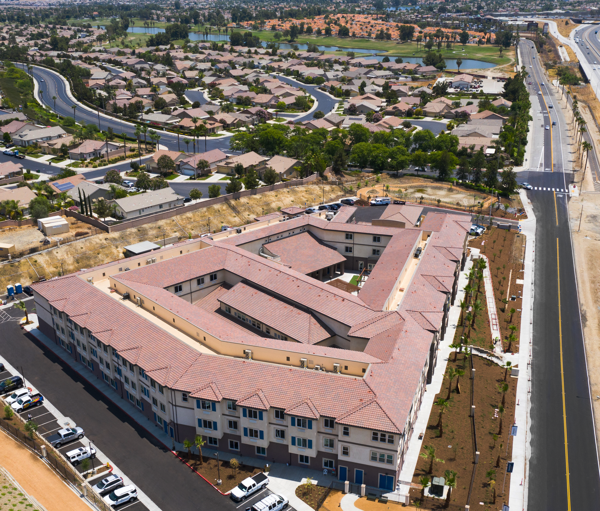Wellquest of Menifee Aerial View — San Clemente, CA — Consolidated Contracting