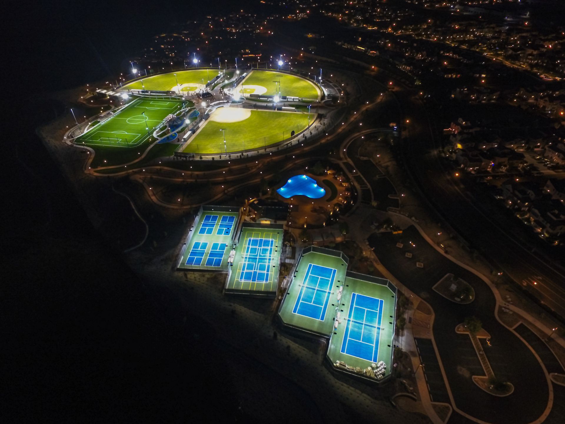 Esencia Sports Park Aerial View — San Clemente, CA — Consolidated Contracting
