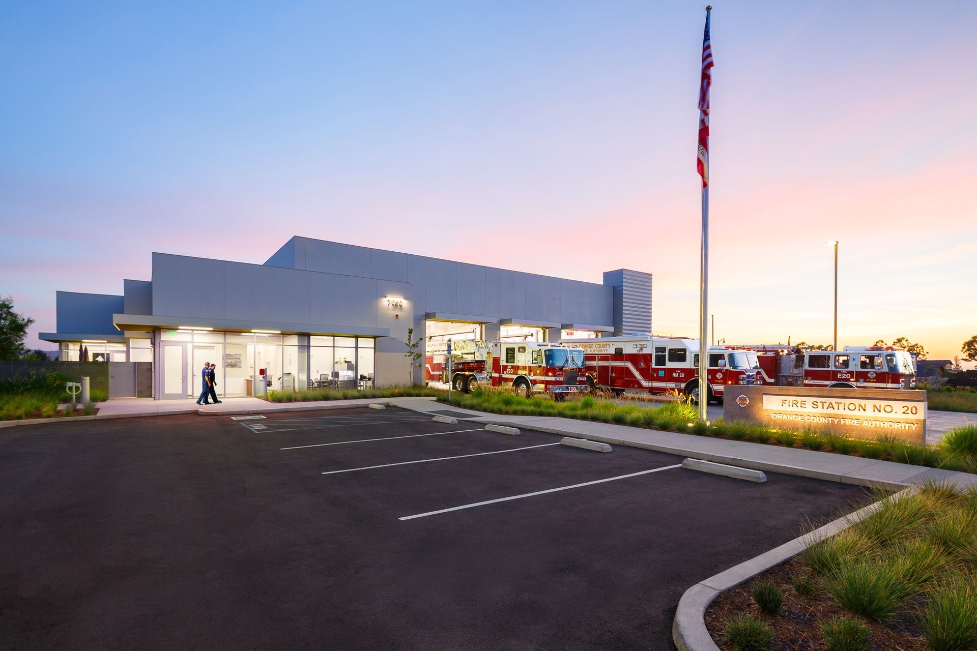 Irvine Fire Station 20 with Fire Trucks — San Clemente, CA — Consolidated Contracting