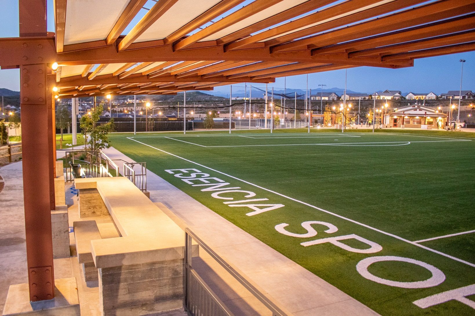 Esencia Sports Park Indoor View — San Clemente, CA — Consolidated Contracting
