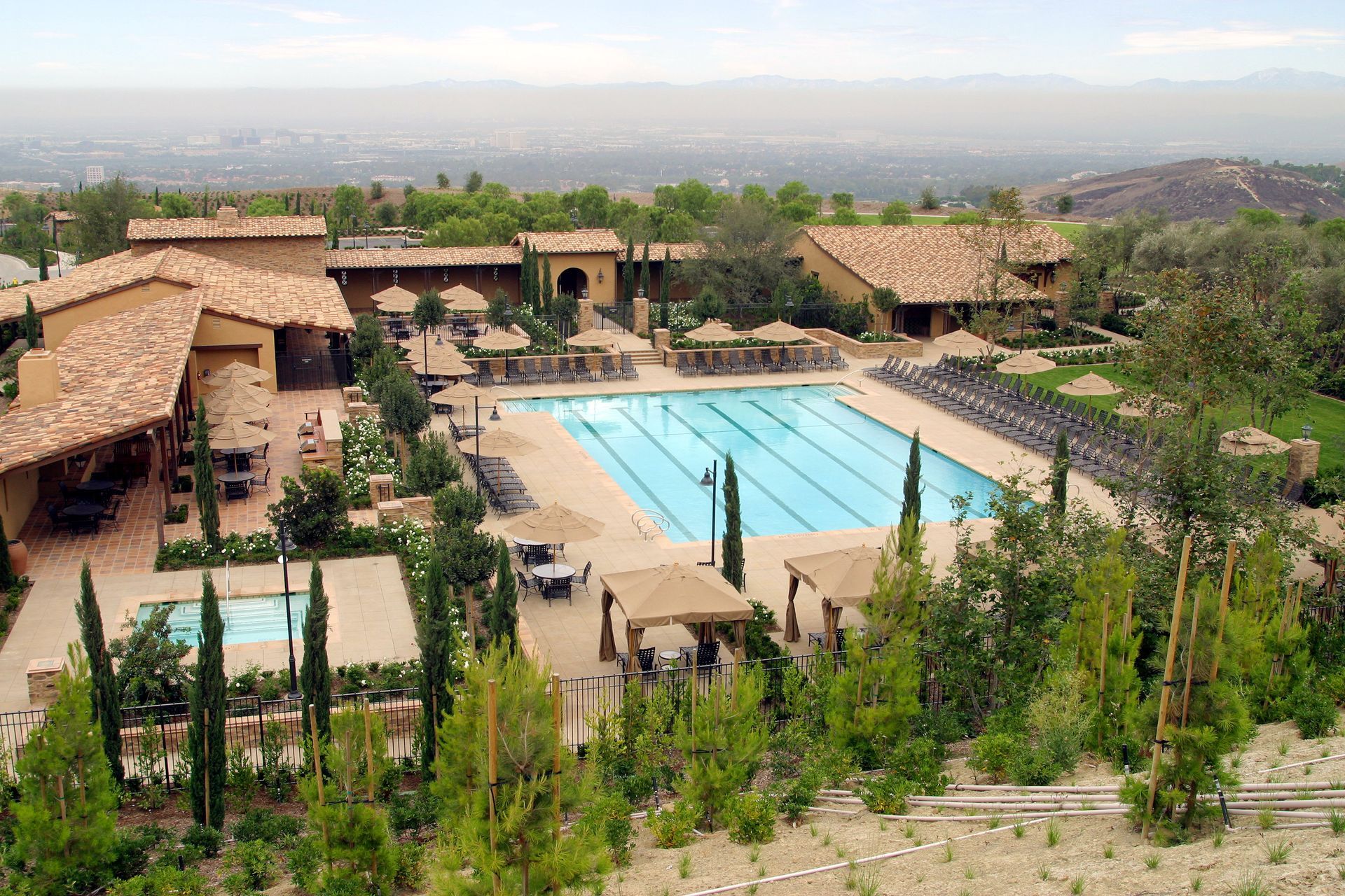 Turtle Ridge Summit Park Pool Aerial View — San Clemente, CA — Consolidated Contracting