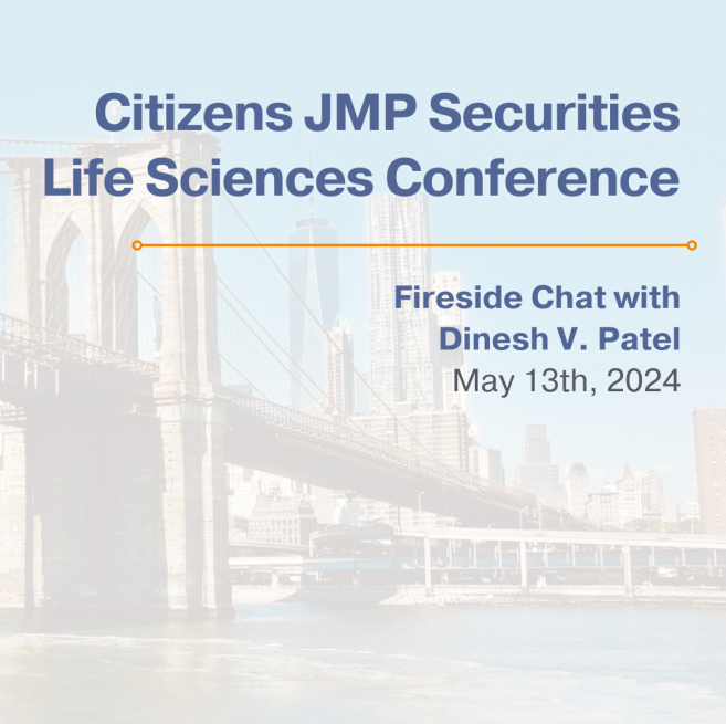 A poster for the citizens jmp securities life sciences conference