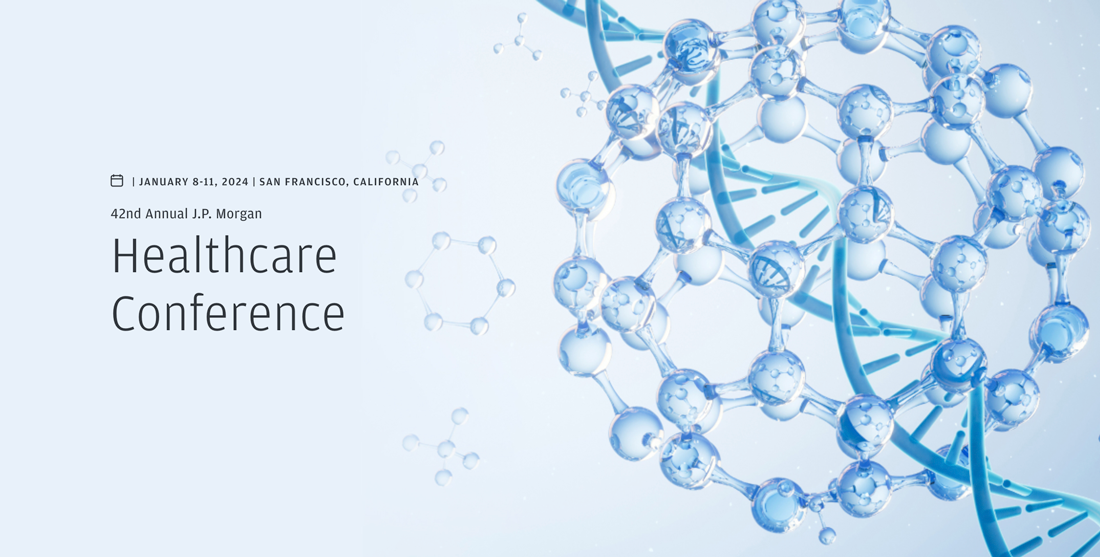 a poster for a healthcare conference with a dna structure .