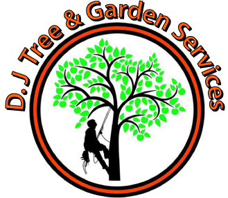 D. J Tree & Garden Services Company Logo