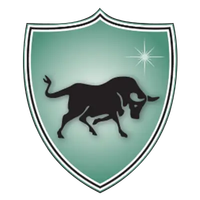 A shield with a bull and a star on it