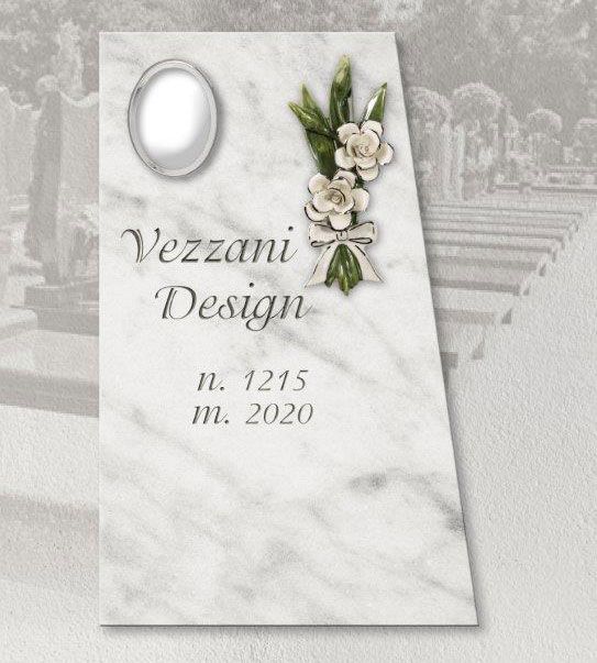 Tombstone with personalized engraving vezzani design 11