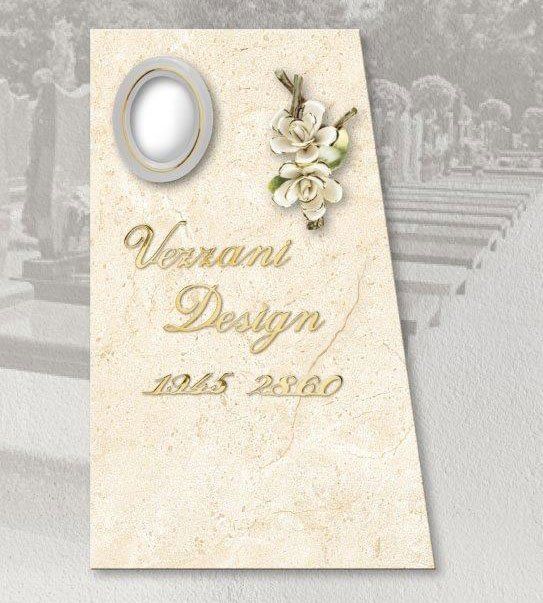 Tombstone with personalized engraving vezzani design 14