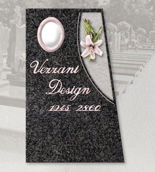 Tombstone with personalized engraving vezzani design 15
