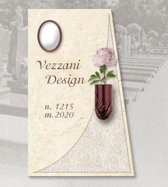 Tombstone with personalized engraving vezzani design 19