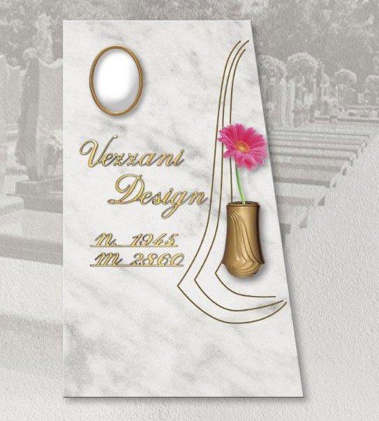 Tombstone with personalized engraving vezzani design 22