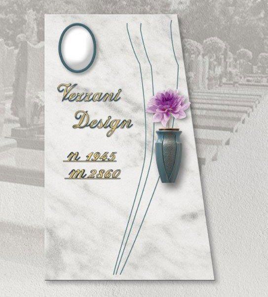 Tombstone with personalized engraving vezzani design 23