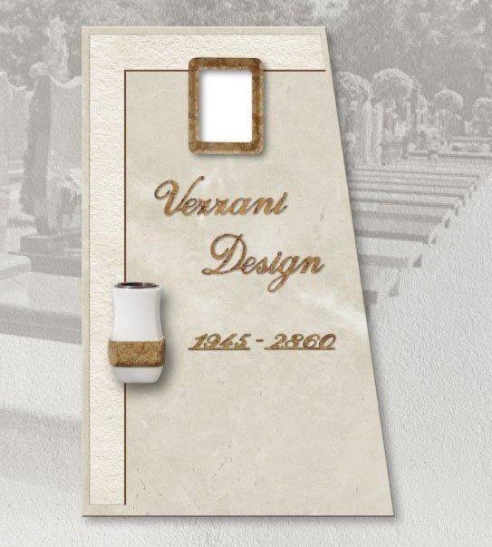 Tombstone with personalized engraving vezzani design 27