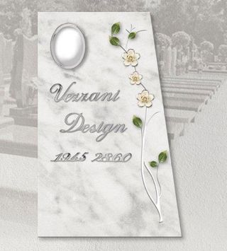 Tombstone with personalized engraving vezzani design 3