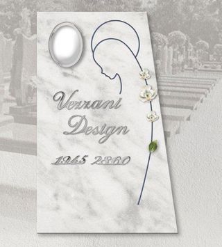 Tombstone with personalized engraving vezzani design 5