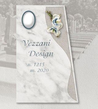 Tombstone with personalized engraving vezzani design 6
