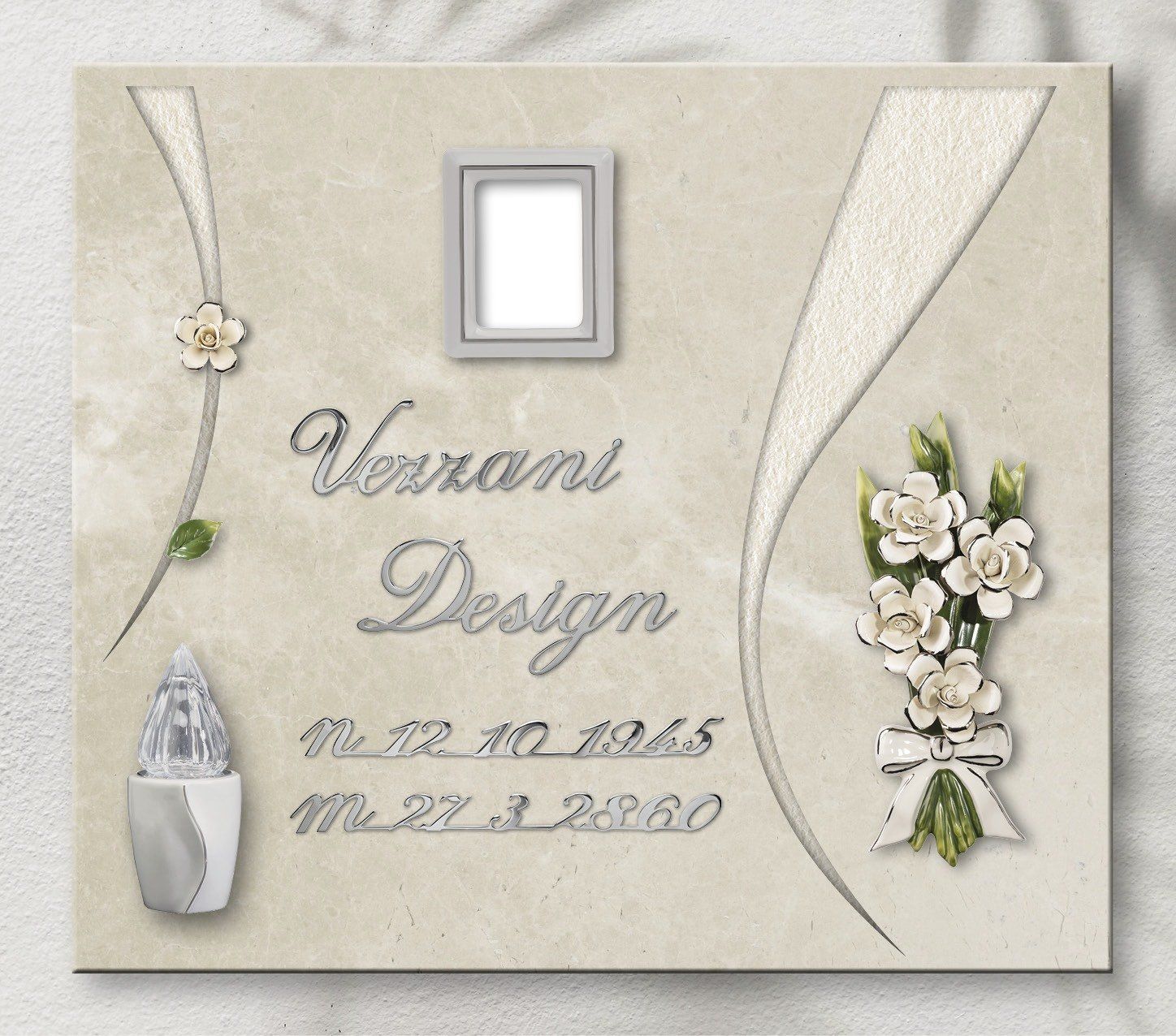 Niche with personalized engraving vezzani design 5