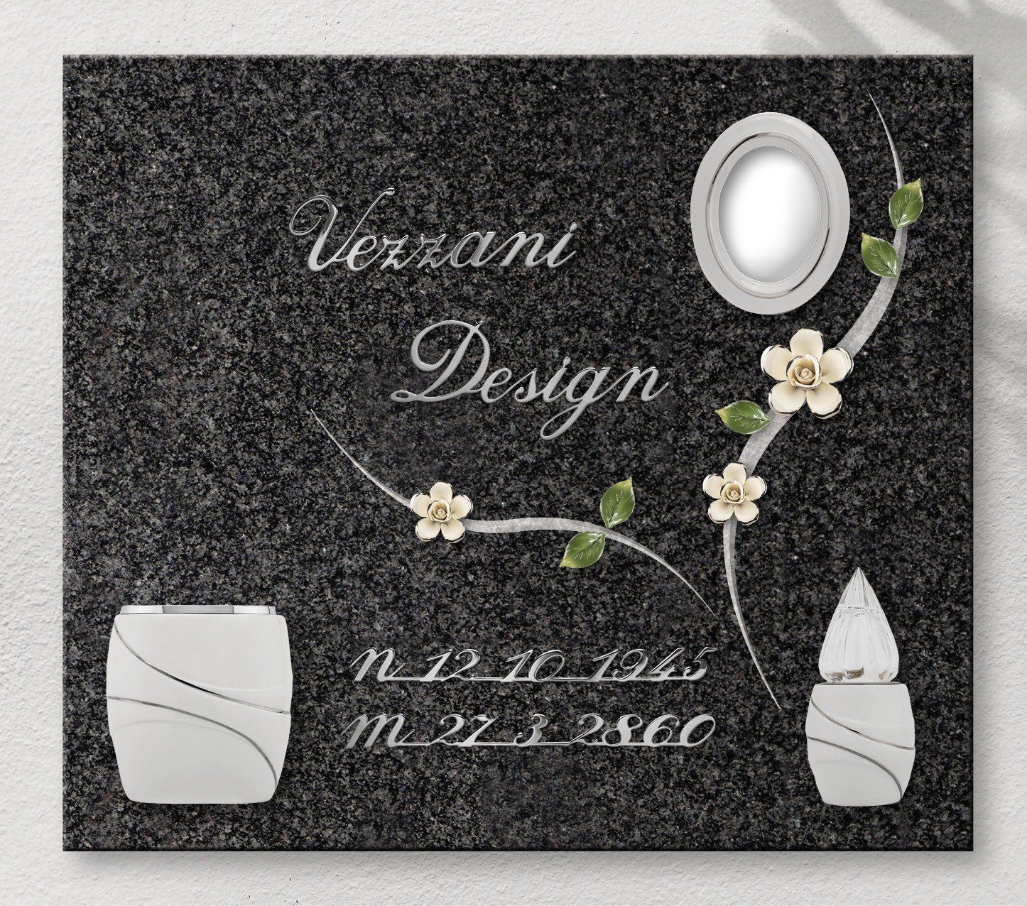 Niche with personalized engraving vezzani design 6