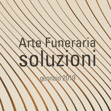 Scritta arte funeraria soluzioni su sfondo a righe ondulate