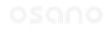 White Osano logo on transparent background