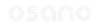 White Osano logo on transparent background