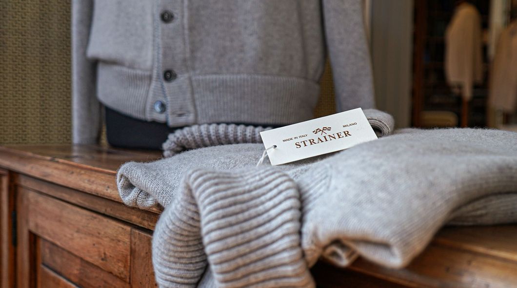 maglieria e abbigliamento in cashmere