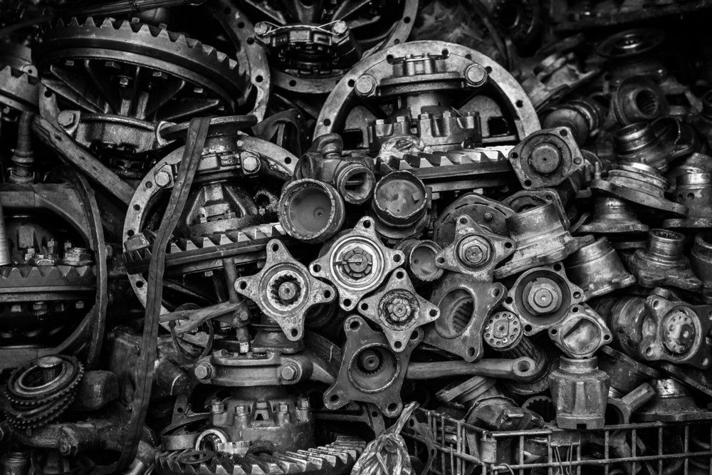Old Machine Parts In Second Hand Machinery Shop — Independent Scrap Metal in Ballina, NSW
