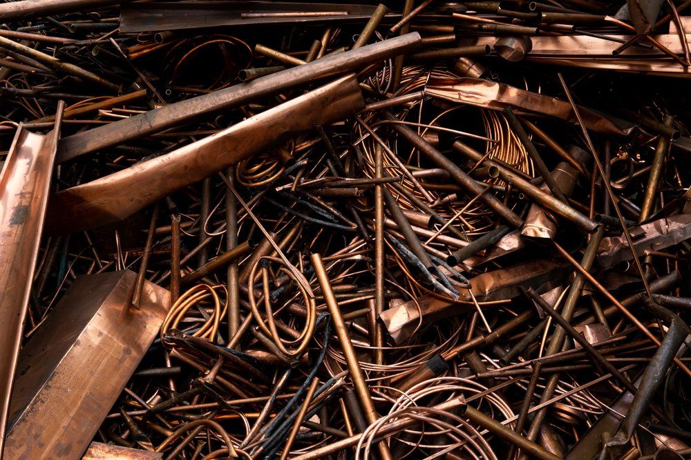 A Scrap Of An Old Wired And Sheet Copper Material  — Independent Scrap Metal in South Lismore, NSW