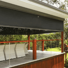Outdoor blinds and burnish wood — Outdoor Blinds  in Buderim, QLD
